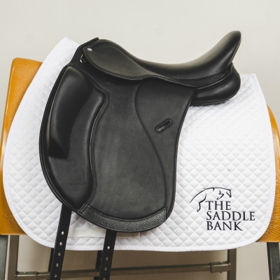 Image of 17.5 inch Cavaletti Collection Monoflap Dressage Black Adjustable