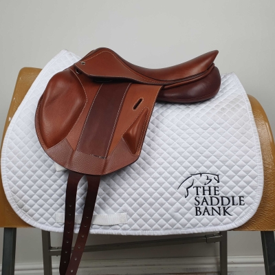 15.5 inch The Saddle Bank French Kid Saddle Brown Image of 15.5 inch The Saddle Bank French Kid Saddle Brown