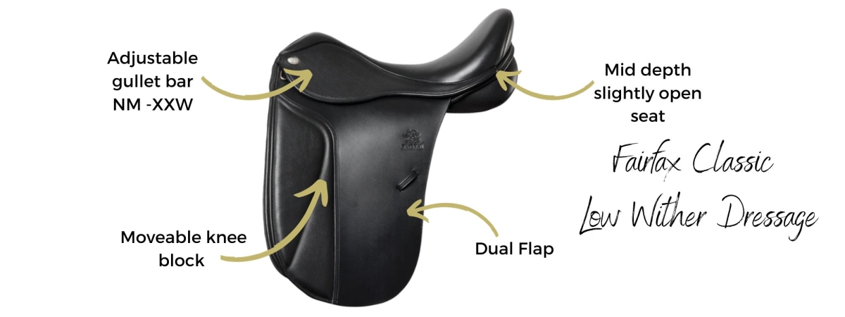 Low wither classic fairfax saddle