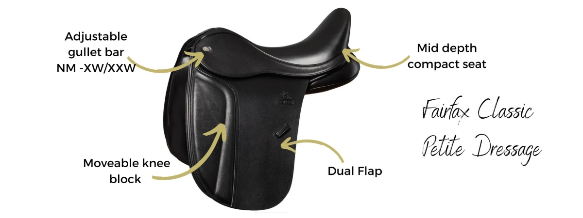 Adjustable Fairfax Classic Dressage saddle
