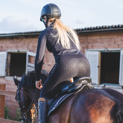 Image of Zadel Black Full Seat Silicone Riding Leggings