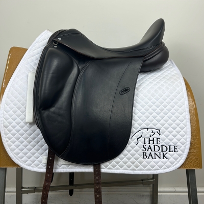 Image of 17.5 inch Loxley Dressage Monoflap Brown Medium Wide