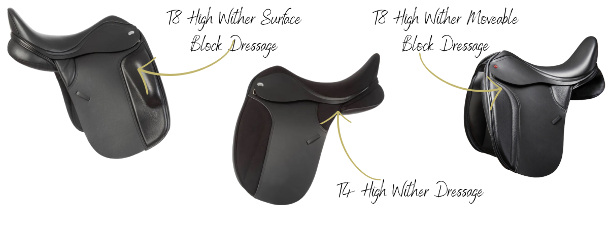 High Withered Dressage saddles