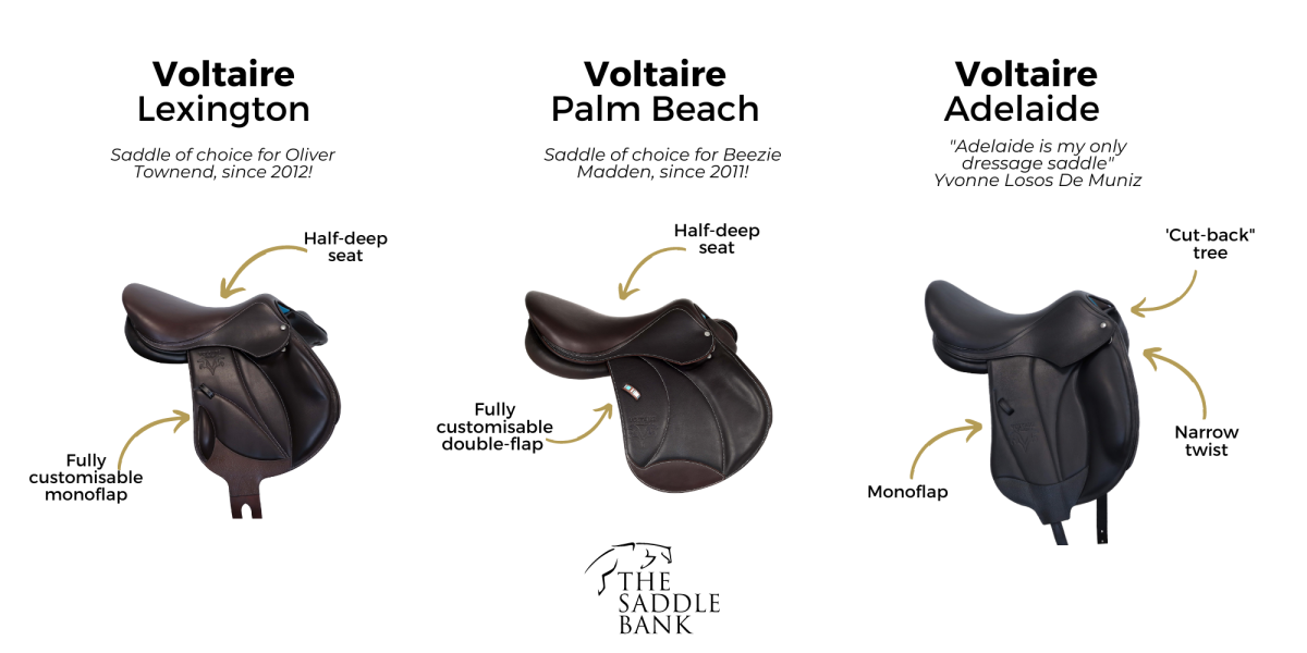 Luxury Voltaire Saddles