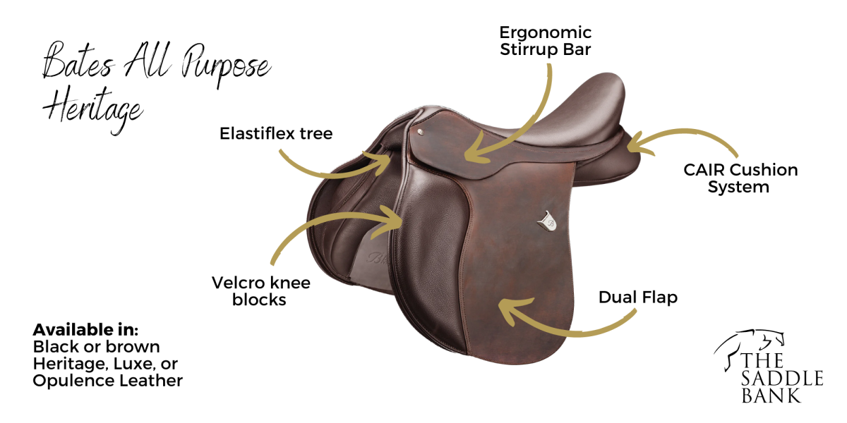 Bates All Purpose Heritage Saddle