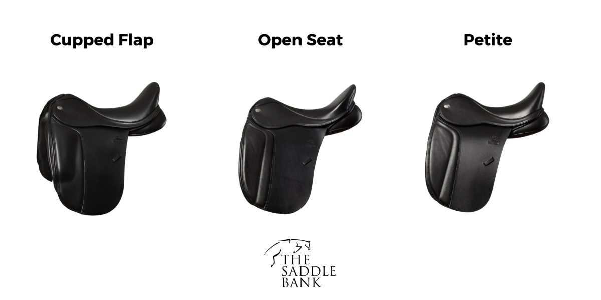 Fairfax Dressage Saddles [Cupped Flap, Open Seat, Petite]