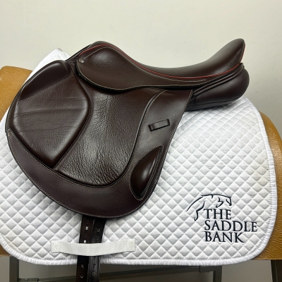 Image of 17.5 inch Custom Saddlery Monte Carlo Monoflap Brown Medium Wide
