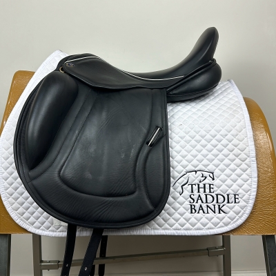 Image of 17.5 inch Chunky Monkey Galaxy Dressage Monoflap Black Extra Extra Wide