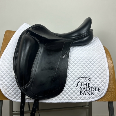 Image of 17 inch Equipe Emporio Monoflap Dressage Black Medium Wide