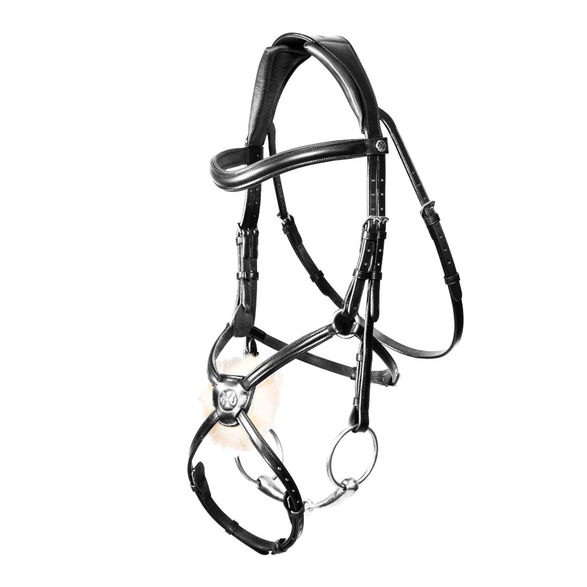 Grackle Noseband Bridle With Reins - Premium Leather Horse Tack - Save 10%