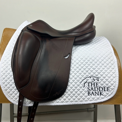 Image of 16 inch Equipe Emporio Monoflap Dressage Brown Medium Wide