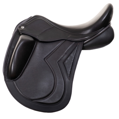 Image of 17.5 inch Ideal Technical and Traditional (T and T) Monoflap Dressage (Upgrade) Black Adjustable