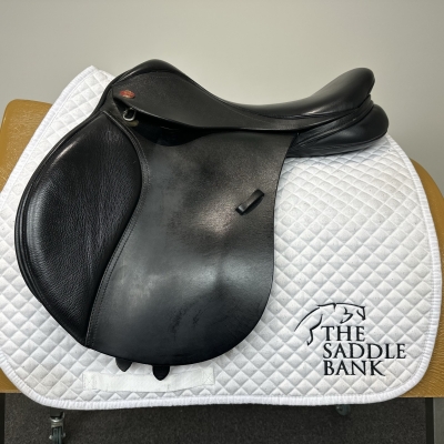 16.5 inch Kent and Masters Pony Club Long Leg MLL Black Adjustable Image of 16.5 inch Kent and Masters Pony Club Long Leg MLL Black Adjustable