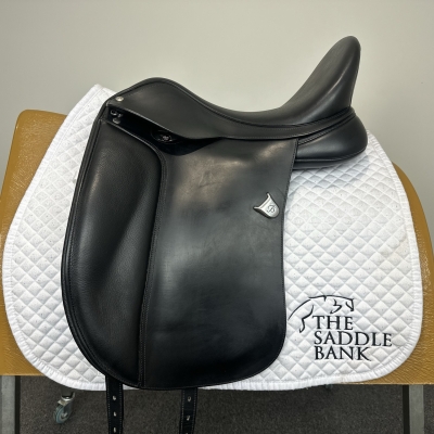 Image of 17 inch Bates Wide Dressage Heritage Black Adjustable