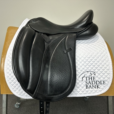 Image of 17 inch GFS Monarch Dressage Low Cantle S655 Black Adjustable