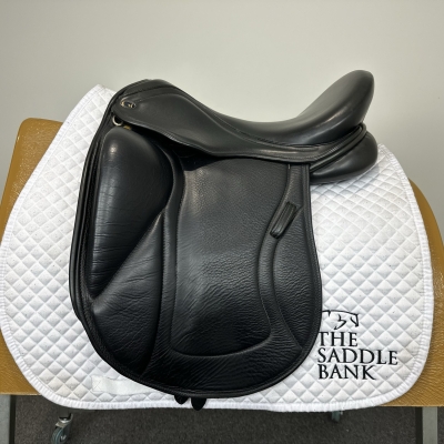 Image of 17 inch Chunky Monkey Galaxy Dressage Dual flap Black Medium Wide