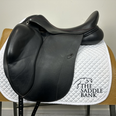 Image of 18 inch Loxley Dressage Monoflap Black Medium Wide