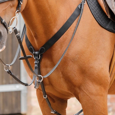 Image of Premier Equine Baressa Elastic Jumping Breastplate