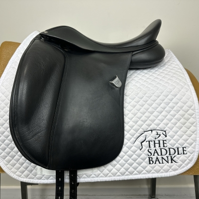Image of 17 inch Bates Wide Dressage Heritage Black Adjustable