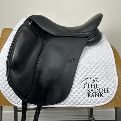 Image of 17 inch Loxley Dressage Monoflap Black Adjustable