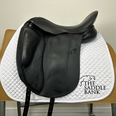 Image of 17 inch Loxley Dressage Monoflap Black Adjustable