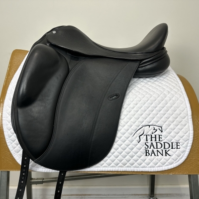 Image of 17.5 inch Loxley Dressage Monoflap Black Wide