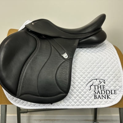 Image of 17 inch Bates All Purpose SC Square Cantle Luxe Black Adjustable