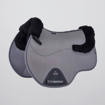 Image of Premier Equine Close Contact Airtechnology Shockproof Wool GP/Jump Saddle Pad