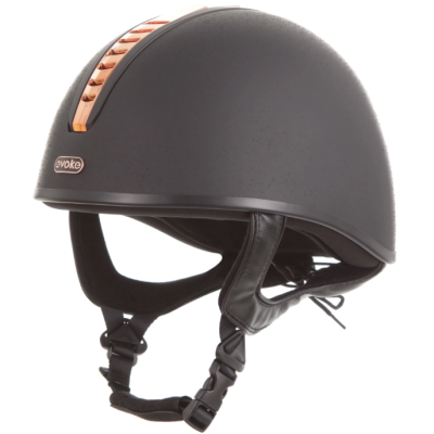 Image of Evoke Orion Jockey Skull Black Rose Gold Black