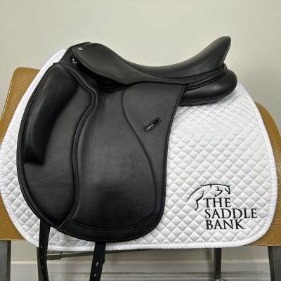 Image of 17 inch Cavaletti Collection Monoflap Dressage Black Adjustable