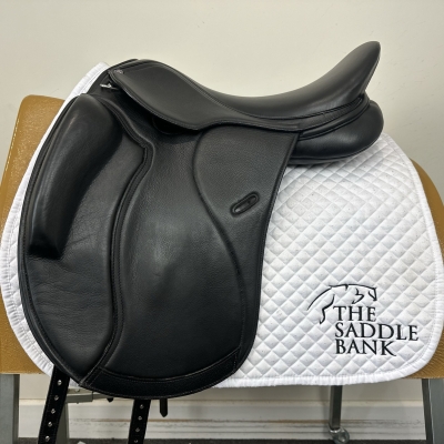 Image of 17.5 inch Cavaletti Collection Monoflap Dressage Black Adjustable