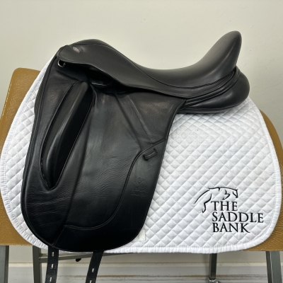 Image of 17.5 inch Fairfax Original Monoflap Dressage Black Adjustable