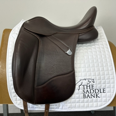 Image of 17 inch Bates Wide Dressage Opulence + Brown Adjustable