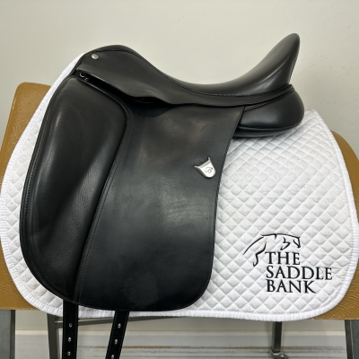 Image of 17 inch Bates Dressage Heritage Black Adjustable