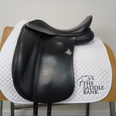 Image of 17 inch Bates Wide Dressage Heritage Black Adjustable