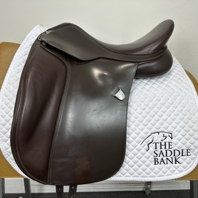 Image of 17 inch Bates Wide Dressage Heritage Brown Adjustable