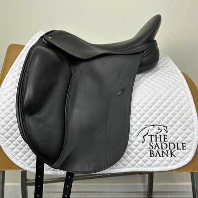 Image of 17 inch Loxley Dressage Monoflap Black Adjustable