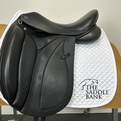 Image of 17 inch GFS Monarch Dressage Low Cantle S655 Black Adjustable
