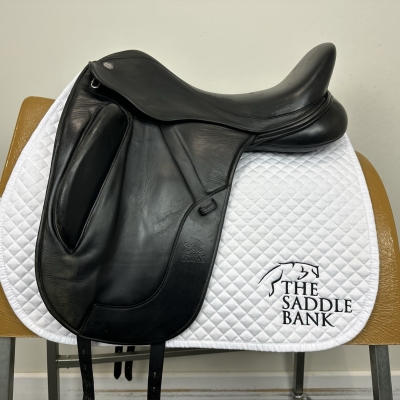 Image of 17.5 inch Fairfax Original Monoflap Dressage Black Adjustable