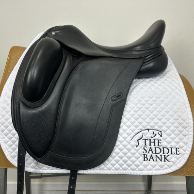 Image of 17.5 inch Loxley Dressage Monoflap Black Extra Wide