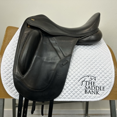 Image of 17.5 inch Fairfax Original Monoflap Dressage Black Adjustable