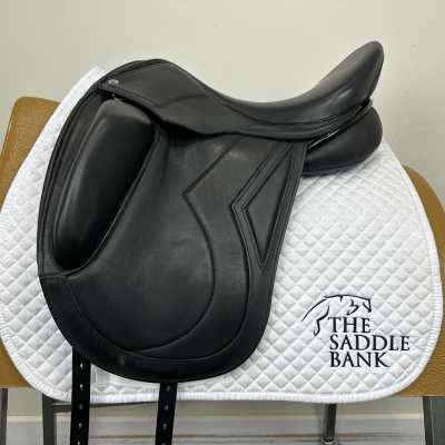 Image of 17.5 inch Ideal Technical and Traditional (T and T) Monoflap Dressage (Upgrade) Black Adjustable
