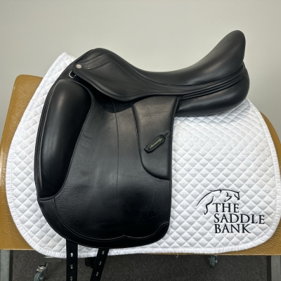 Image of 17.5 inch Amerigo Vega Dressage Siena Monoflap Black Medium