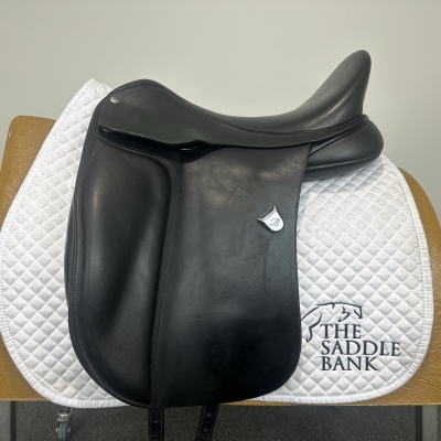 Image of 17.5 inch Bates Dressage Heritage Black Adjustable