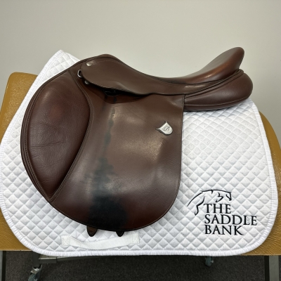 Image of 17.5 inch Bates Caprilli Close Contact Heritage Brown Adjustable