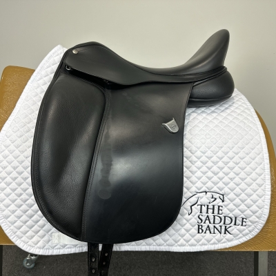 Image of 17 inch Bates Dressage Heritage Black Adjustable