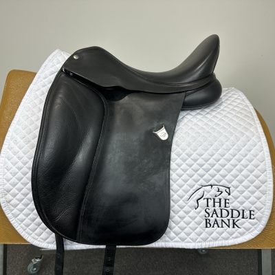 Image of 16 inch Bates Dressage Heritage Black Adjustable