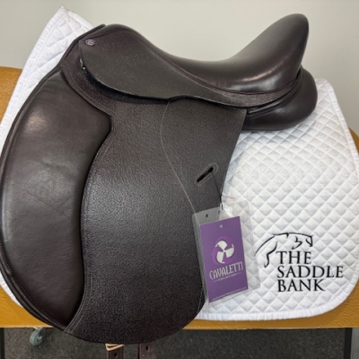 Image of 16 inch Cavaletti Collection Dual Flap Dressage Brown Adjustable