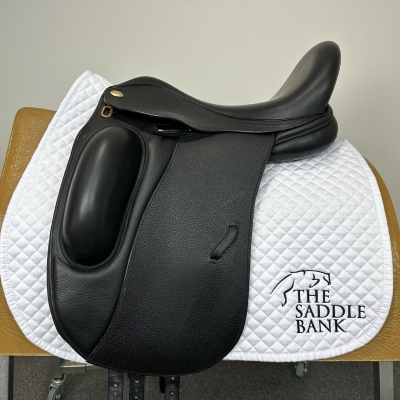 Image of 17.5 inch Harry Dabbs Mariella Mono Platinum Dressage Black Wide