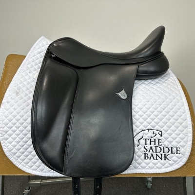 Image of 17.5 inch Bates Dressage Heritage Black Adjustable